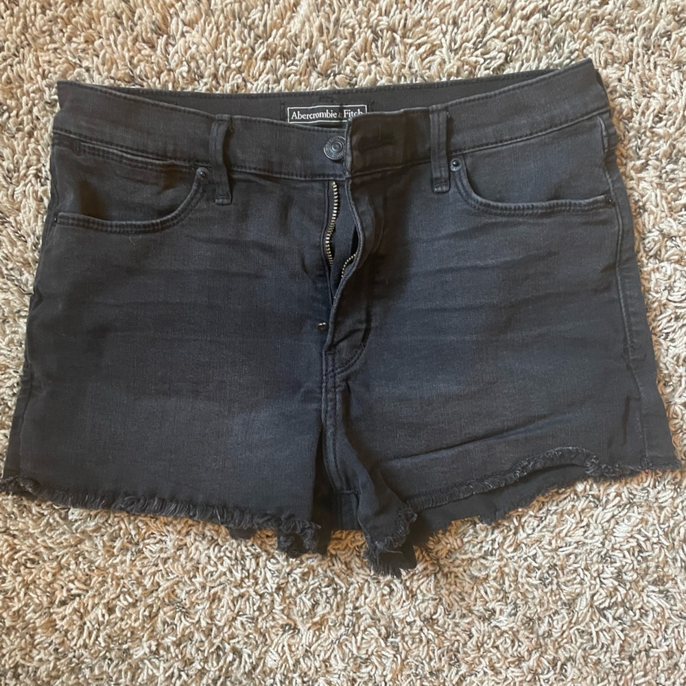 Abercrombie Black Jean Shorts